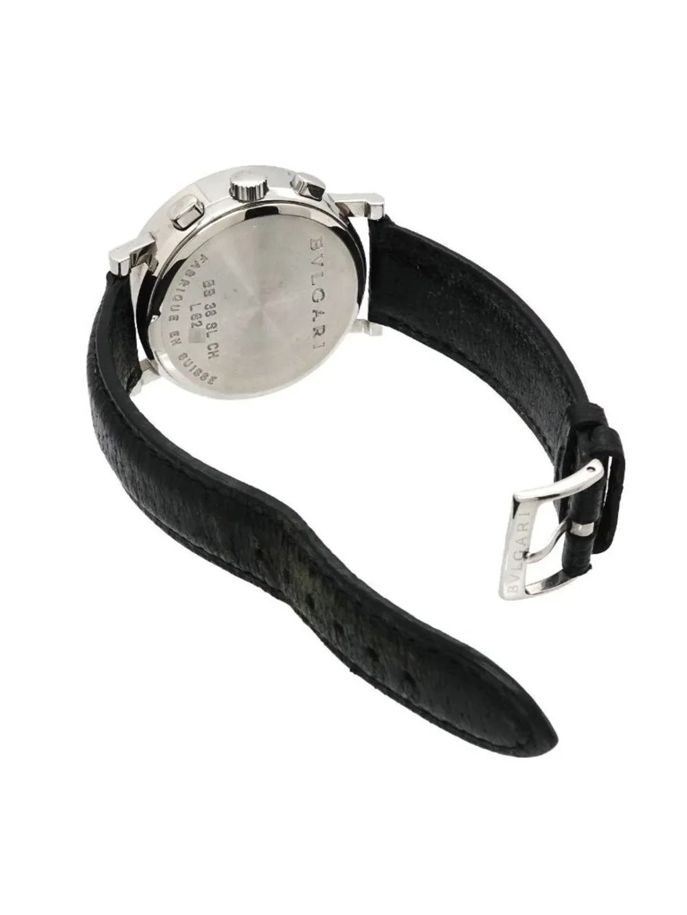 Bvlgari Chronograph Watch Date Black Automatic